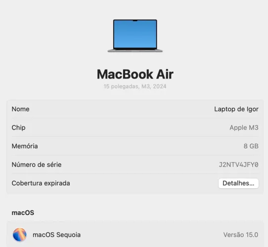 ? MacBook Air M3 15? (2024)
