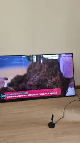 Smart tv 55" led quebrado restante funcionando
