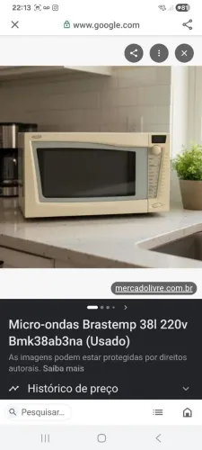 Micro ondas Brastemp 38 litros grande