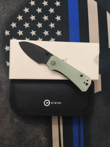 Canivete Civivi Baby Banter Natural G10 Black Stone washed Nitro V-Blade C19068S-8 Novo