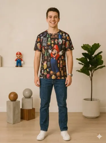 Lote de Camiseta de Varios Personagens