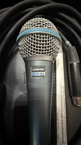 Microfone Vocal Beta 58a Shure Americano