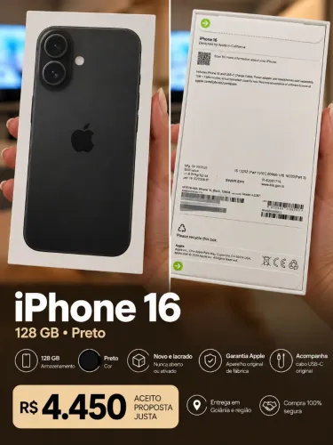 Vendo iPhone 16 lacrado