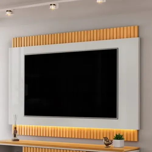 Painel New Loren Ripado com Led p/ TV até 75' - Entrega/Montagem Grátis p/Fortaleza