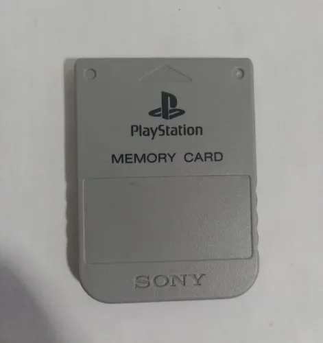 Memory Card Ps1 Original Clássico Cinza