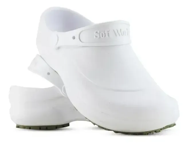 TAMANCO BABUCHE SOFT WORKS ANTIDERRAPANTE - BRANCO PAPETE - TAM 38
