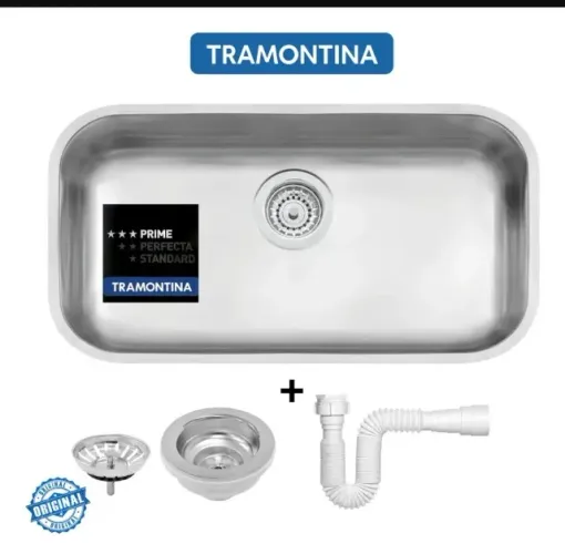 Cuba Tramontina 56x34x17 Inox Prime Número N 2 Pia Acetinada