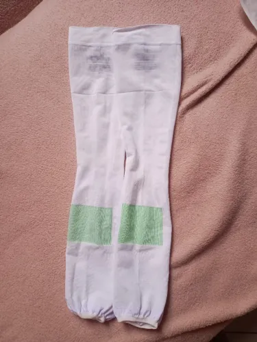 Meia compressiva 3/4 branca