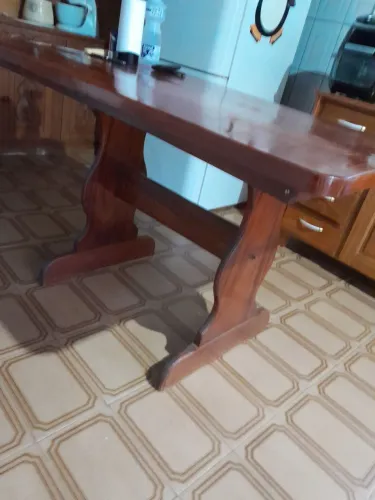 Mesa madeira maciça 4 cadeiras