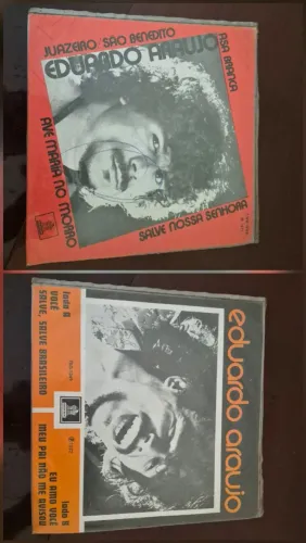 Lote 2 Compactos Vinil Eduardo Araújo 1971 1972 Original Odeon
