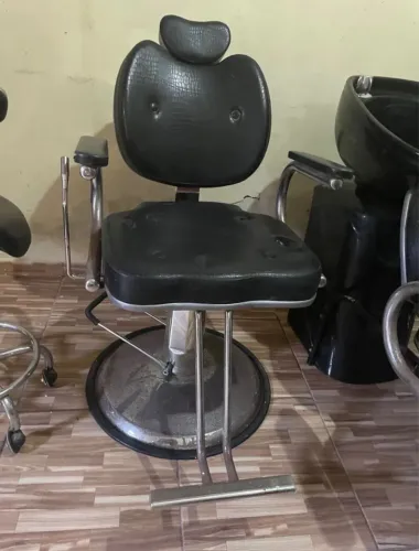 Cadeira de barbearia, kit completo