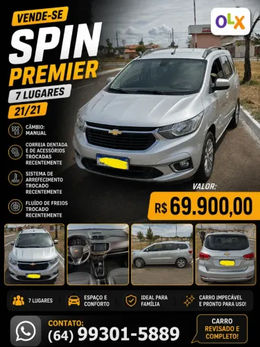 Chevrolet Spin Premier 1.8 8V Econo.flex 5P Mec. 2021