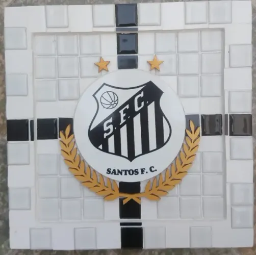 Santos Fc - Quadro Em Mosaico 2