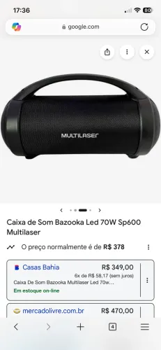 Caixa de Som SP600 Multilaser