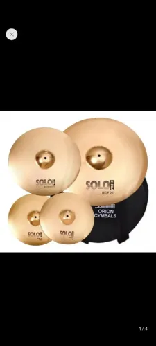 Kit Pratos Orion Solo Pro B10 (chimbal 14, crash 16 e ride 20)
