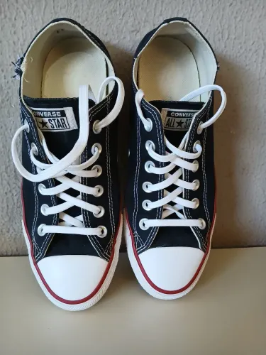 Tênis all star preto cano baixo