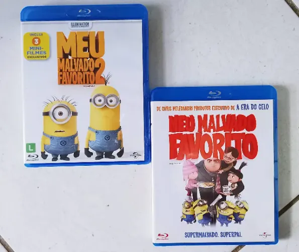 Kit 2 Filmes Blu-ray - Meu Malvado Favorito 1 & 2 (Original) - Bluray Lote
