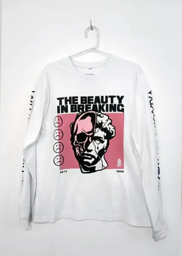 Camiseta Manga Comprida Merch Oficial da Banda AXTY - Tam. G