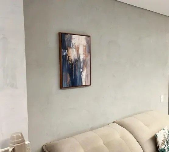 QUADRO ABSTRATO AZUL ( 40 x 60 cm )