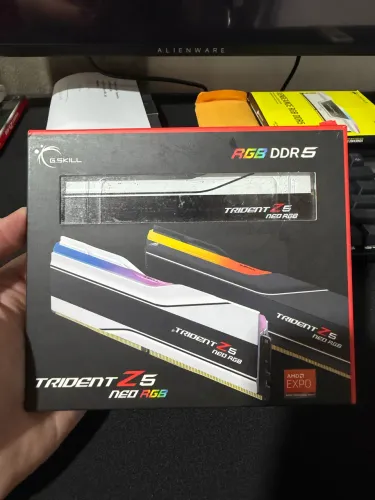 G.skill trident z5 neo rgb amd expo branca 6400mhz CL 32 2x16