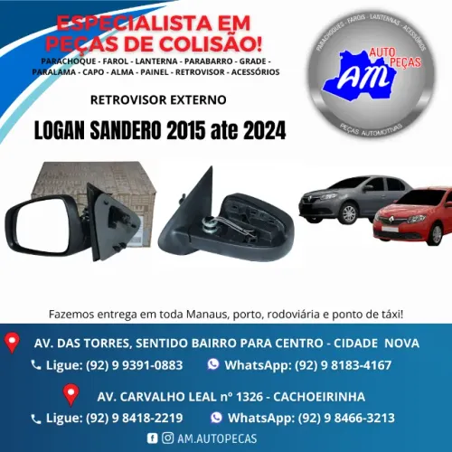 retrovisor logan sandero 