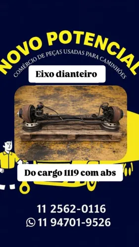 EIXO DIANTEIRO COM ABS 1119