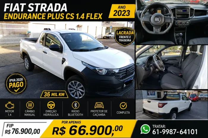 Fiat Strada Endurance 1.4 Flex 8V CS Plus 2023