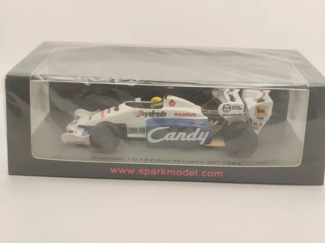Miniatura F1 Spark Toleman Tg184 Monaco 1:43 Ayrton Senna