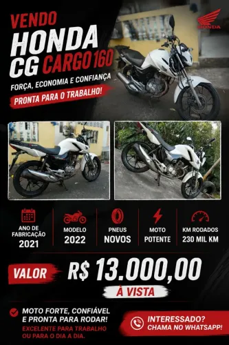 VENDO MOTO CG CARGO