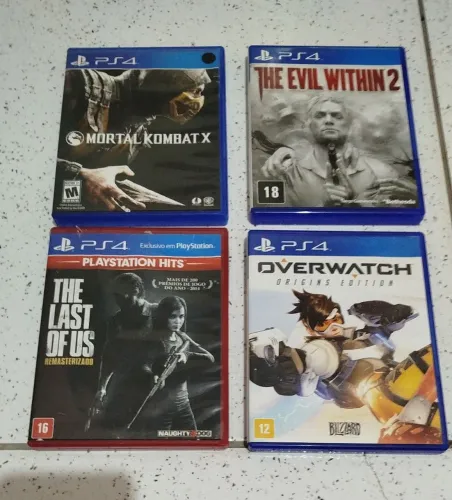 Lote 4 jogos ps4
