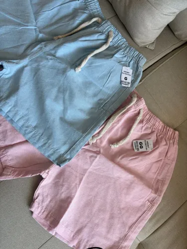 Short linho Plus Size premium