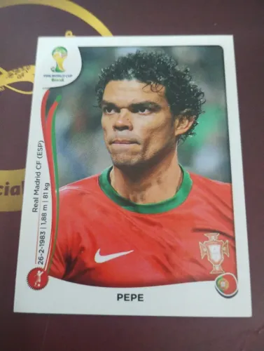 Pepe figurinha jogador de Portugal Copa 2014