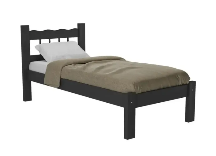 Cama solteiro madeira 
