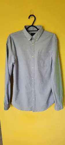 Camisa casual de botão manga longa