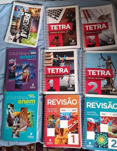 Kit Apostilas pré vestibular Poliedro 2025 - Apenas questões de 1ª' e 2ª fases