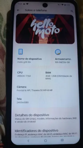 Celular motog35