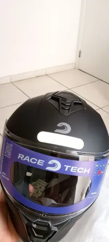 Capacete 62 Race tech preto fosco novo zero