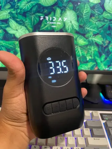 Compressor de Ar Portátil Digital com Display LED
