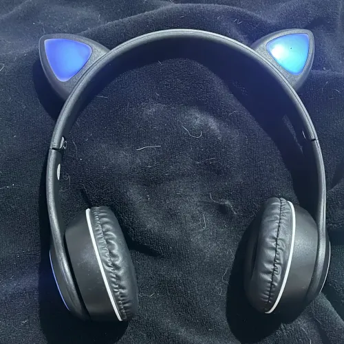 Fone Gatinho Led Novo.