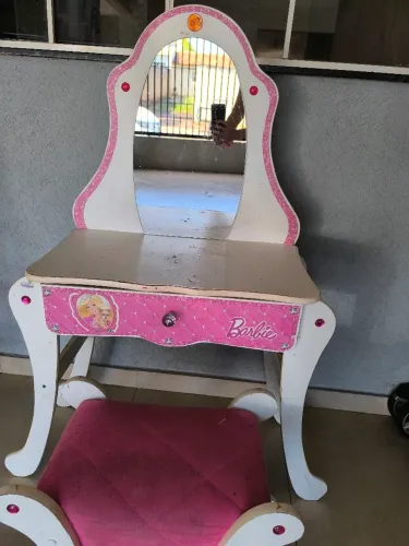 Penteadeira retro Barbie MDF 