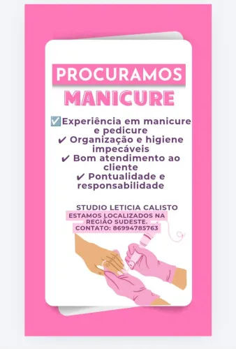 Vaga para manicure 