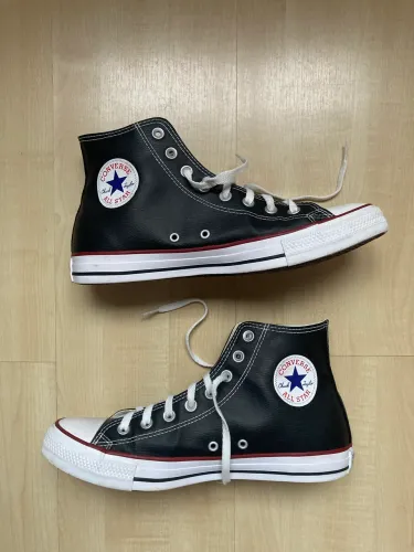 Tênis All Star Couro Preto 41