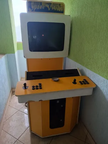 Arcade Space Vision Original de época completo + Placa NeoGeo MVS c/ Samurai Shodown II