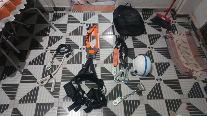 Cinto paraquedista completo zerado