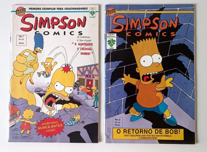 Gibi Hq Os Simpsons - 1a e 2a Edição - Colecionador