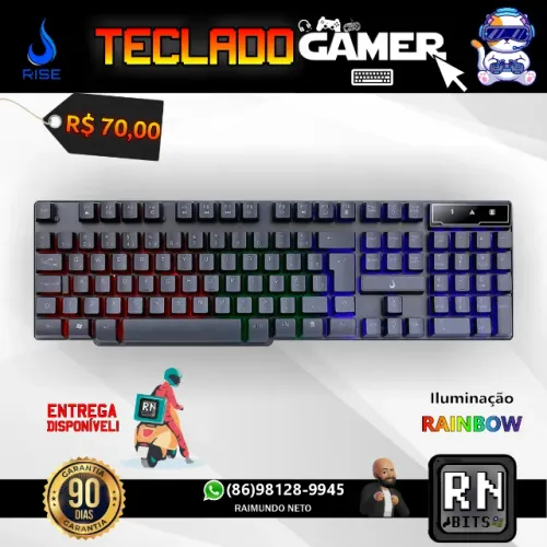 Teclado Gamer Semi Mecânico Rise Mode G1 (USB)