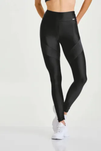 Legging Glow Cajubrasil Feminina Fitness Premium - Preto, Marinho e Turquesa - Tam P, M, G