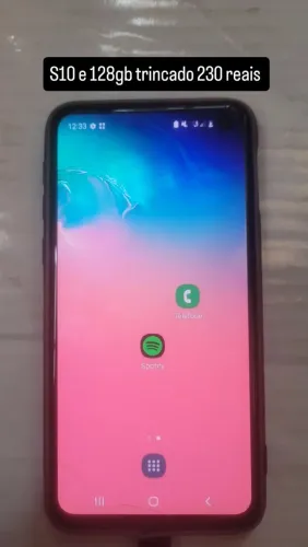 S10e 128gb tela trincada