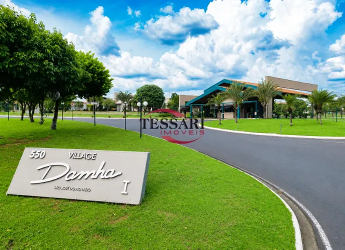 Vende terreno Village Damha Rio Preto 1 com 300 m2, pronto para construir , condomínio com