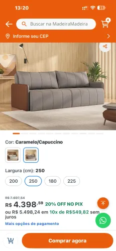 Vendo sofá 1 mês de uso 